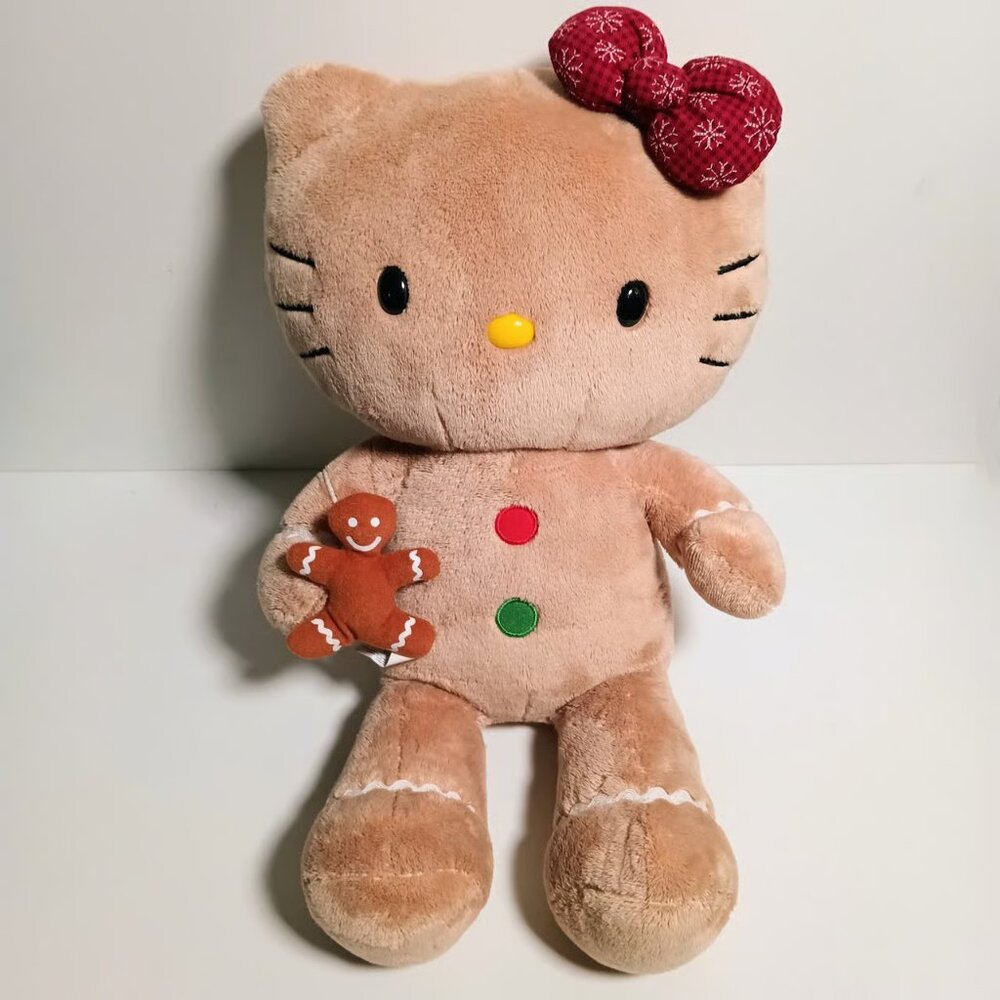 Build A Bear Hello Kitty Gingerbread w Wristie Accessory BAB Sanrio Holiday